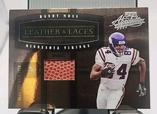 2004 Playoff Absolute Memorabilia - Leather & Laces Randy Moss #LL-17...235/250