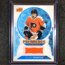 2023-24 UD Ice Hockey ELLIOT DESNOYERS Ice Premiers Rookie Jersey Relic #ED