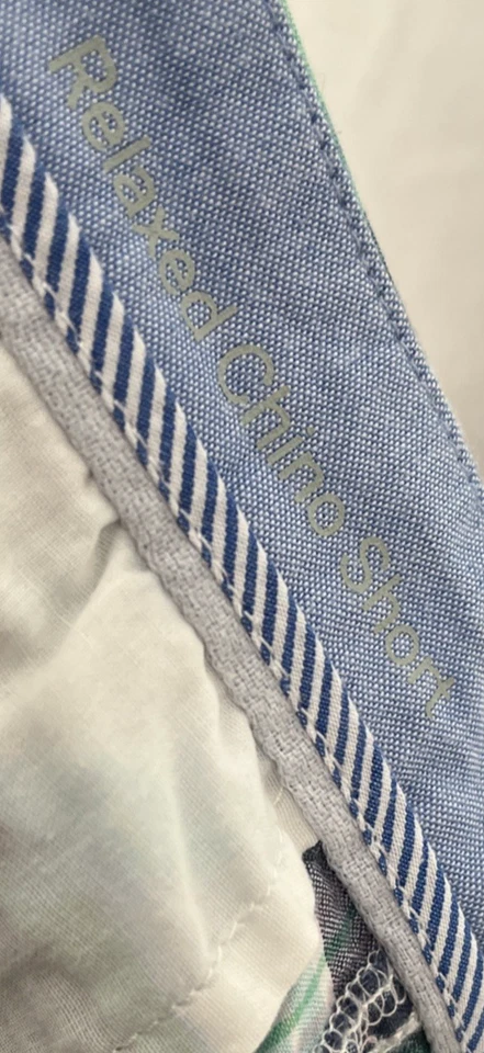 Pantalones Cortos Chinos Talbots Mujer Multicolor A Cuadros 4 Algodón Cremallera Bolsillos con Botones Foto 3 de 4