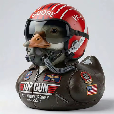 Top Gun 40th Anniversary Pilot Duck Cosplay Collectible Figurine 2026 Movie Fan