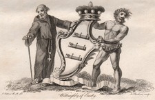 WILLOUGHBY OF ERESBY. Coat of Arms. Heraldry 1790 old antique print picture