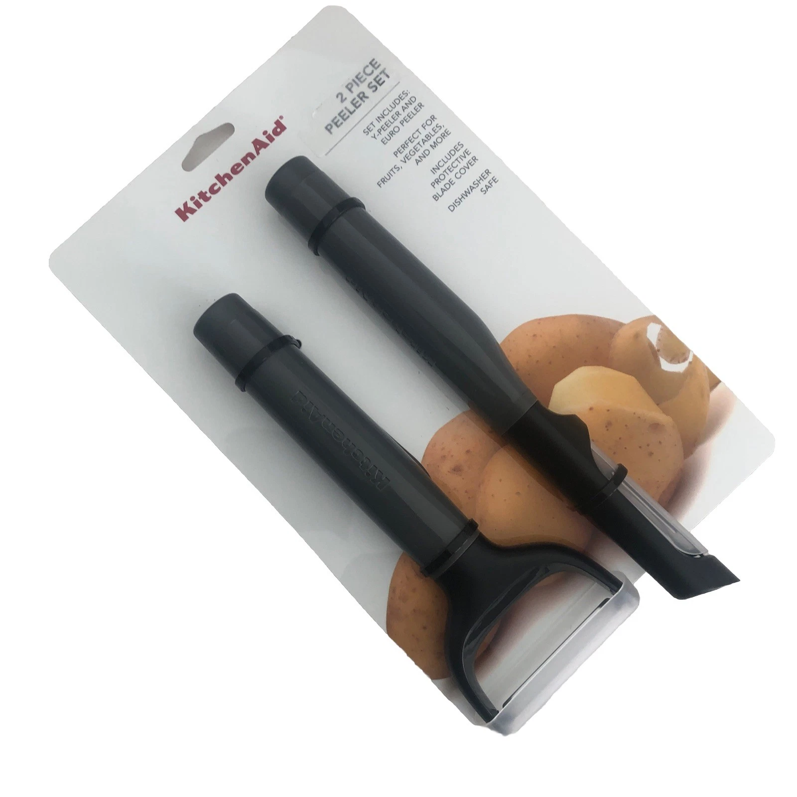 New KitchenAid Charcoal Gray HCGA 2 Peelers Y Peeler Euro Peeler Vegetable