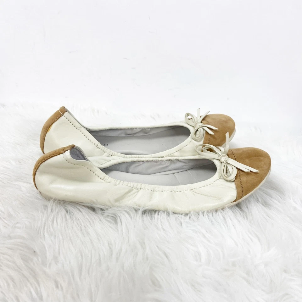 Tignanello 8 M Mujer Beige Crema Tgnimble Cuero Gamuza Pisos Foto 2 de 4