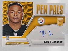 🔥 2025 Elite Kaleb Johnson Pen Pals Rookie Auto 🔥