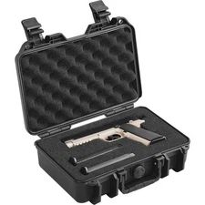 Uimoso Hard Pistol Cases with Pre-cut PU Foam Lockable Pistol Case for 1 Pistol