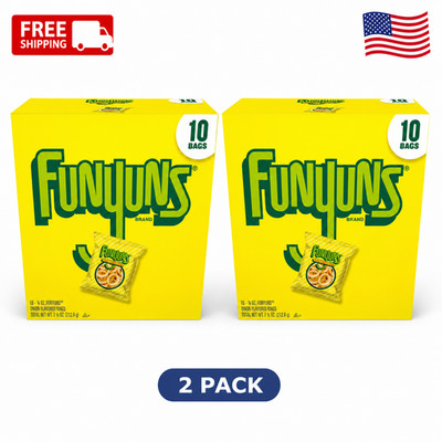 Funyuns Onion Ring Flavored Snack Chips 10 Count Multipack 2 Pack