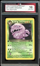 2000 Pokemon Team Rocket 1st edition #31 Dark Weezing Regular KSA 10 Gem Mint on eBay