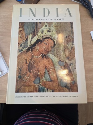 Indien Gemälde aus Ajanta-Höhlen veröffentlicht von der New York Graphic Society