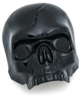 Capa de chifre de caveira Kuryakyn para buzina estilo cachoeira - motocicleta preta brilhante 5731 - Imagem 2 de 4