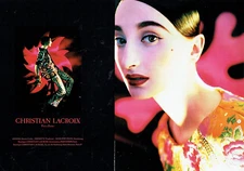 advertising 0923 1991 Christian Lacroix ready to wear fashion 2 pages