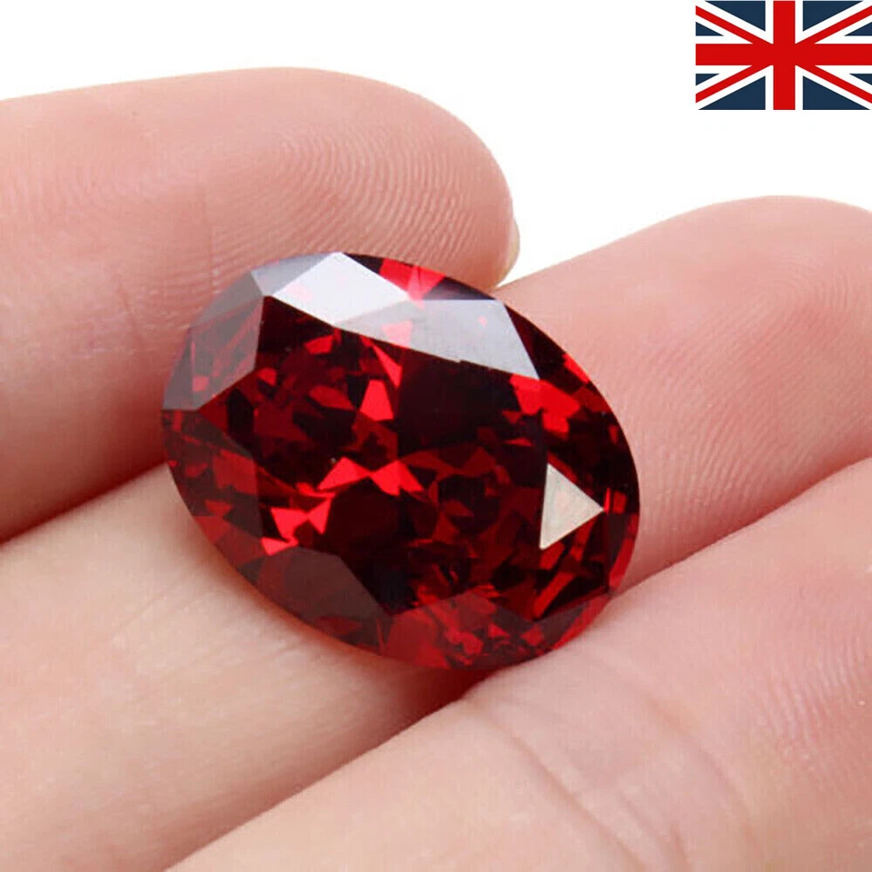 2025 Red 13.89CT Ruby-Pigeon-Blood Unheated 12X16MM Diamond Oval Cut Loose Gems - Image 4 of 4
