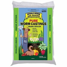 12 lbs,Wiggle Worm Pure Organic Worm Castings - All-Natural Fertilizer 1.50 per gallon