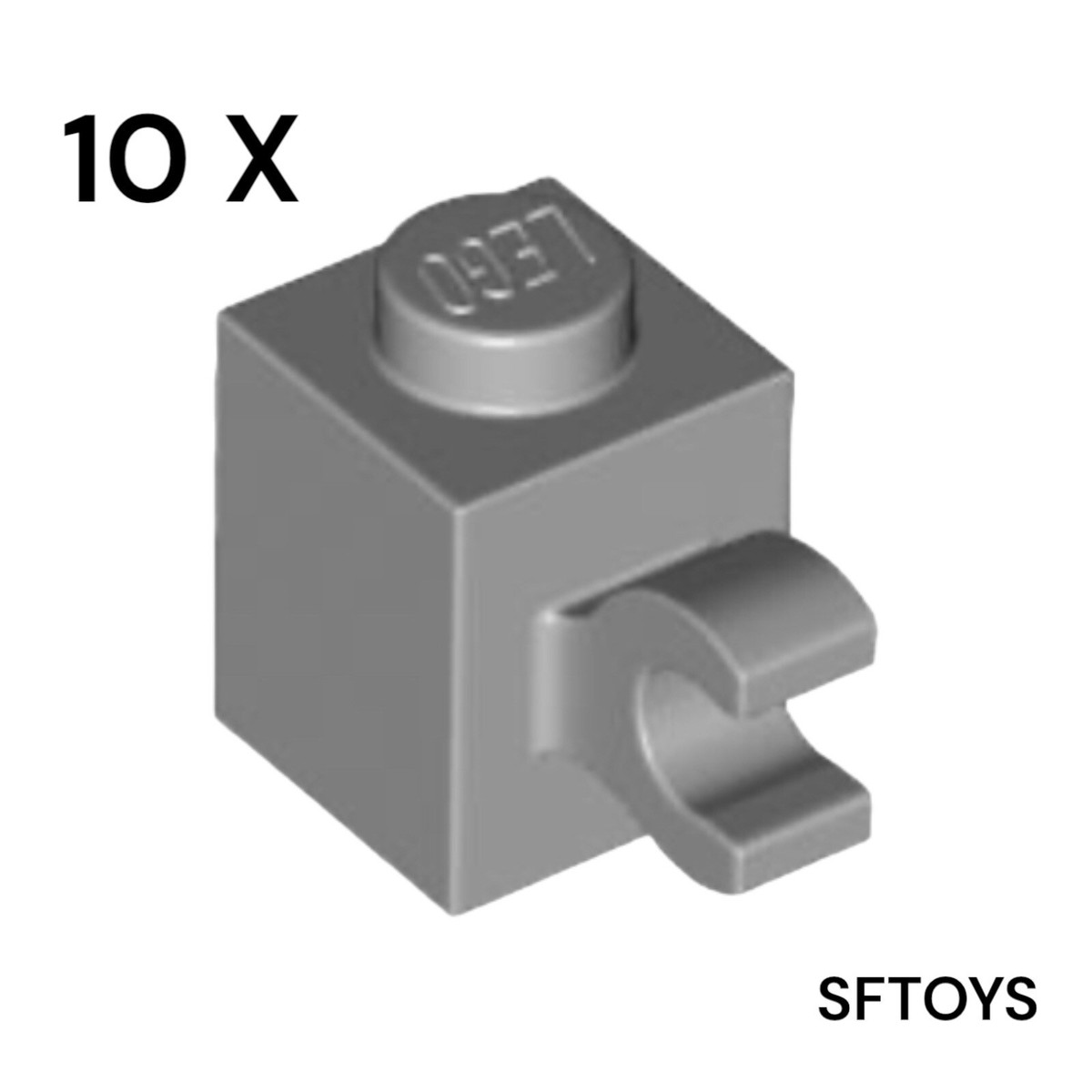 パート1 LEGO - Part 60476 - 10X in Medium Stone Grey - Brick 1x1 w