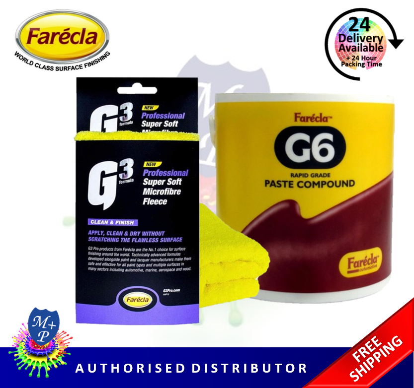 Farecla G6 Rapid Grade Paste Compound Polish 3kg Cutting + Super Soft ...