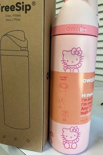 Owala FreeSip 24oz Insulated Stainless Steel Water Bottle Kitty
