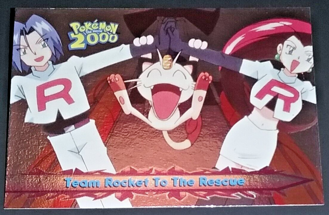 TOPPS POKEMON THE MOVIE 2000 - TEAM ROCKET TO THE RESCUE #50 - SILVER FOIL (EX)