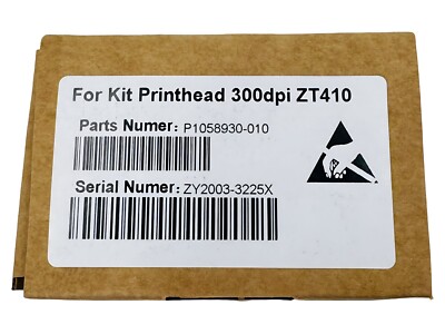 Zebra 300 DPI Resolution Print Head for ZT410 Printer P1058930-010 Comparable