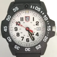 Luminox White Dial Rubber Strap Navy Seal 3500 Series 3507 Watch