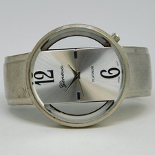 Geneva Platinum NO-3351 Quartz Analog Women's Watch Sz. 6 1/4" New Battery