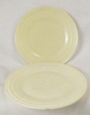 2 Hazel Atlas Little Hostess Plates Pastel Yellow Moderntone for Childs Tea Set