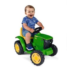John Deere Mini Tractor 6V Battery-Powered Ride-On w/ Working Lights, Ages 1.5 