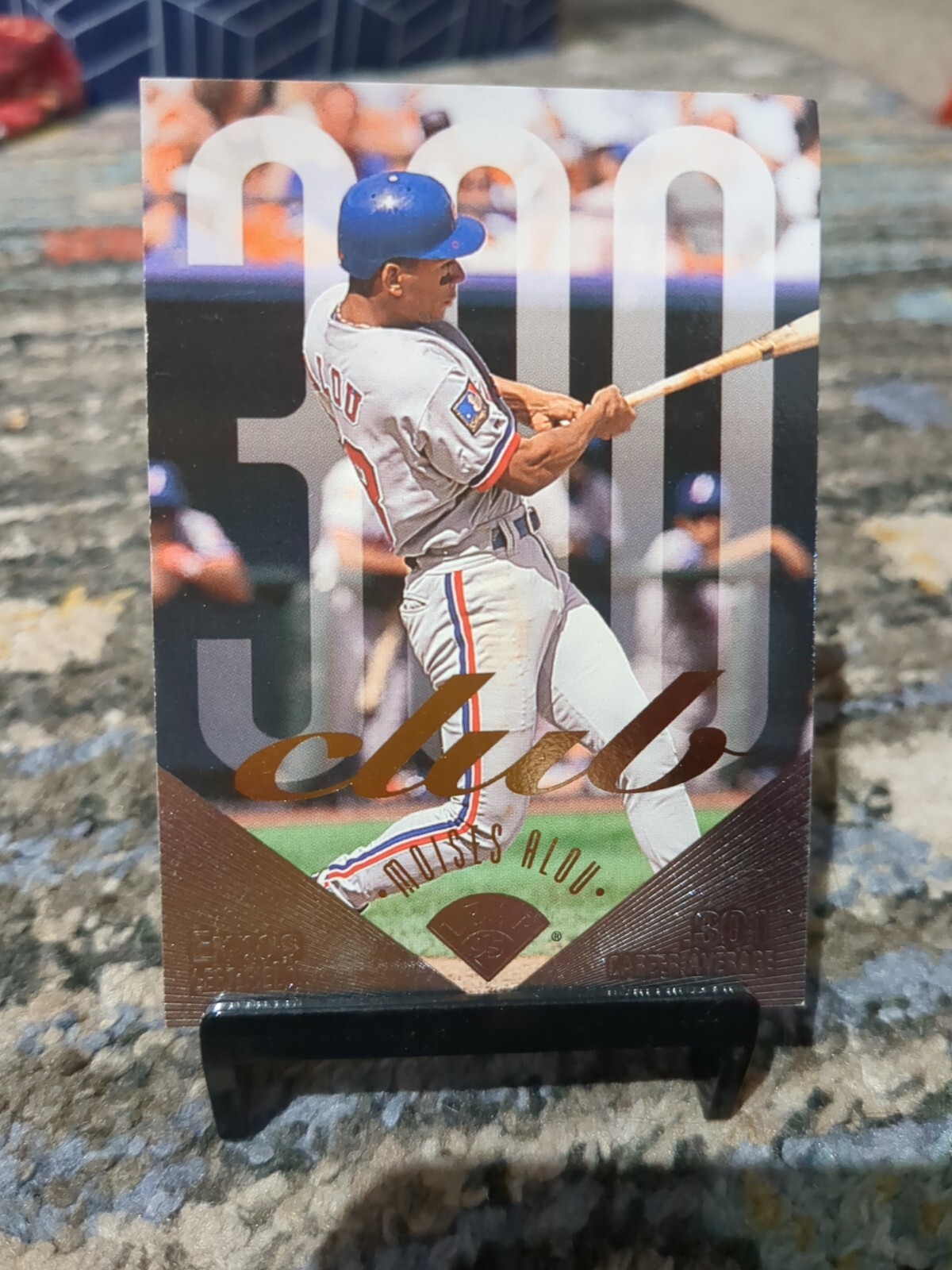 Moises Alou - 1995 Leaf 300 Club #4 - Montreal Expos