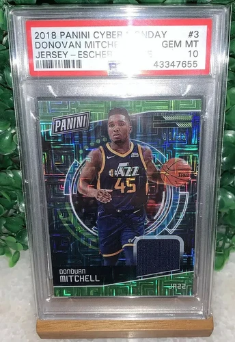 2018 Panini Cyber Monday Donovan Mitchell Psa 10 JERSEY PATCH /25 Pop 1/1