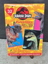 1992 Jurassic Park Valentines Day Cards With (32) Envelopes NIB