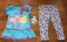 Bubble Guppies Best Bubble Friends Toddler Shirt & Leggings Outfit Set New 3T