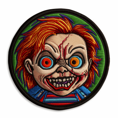 Horror Patch Iron-on Applique Doll Halloween Badge Chucky Elf Movies & TV Decor