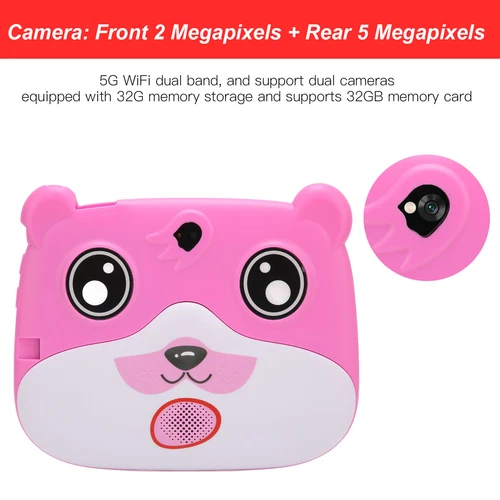 7 Inch Kids Tablet IPS HD Display Kids Tablet 2G RAM 16G ROM Cartoon Bear Shape - Picture 7 of 12