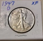 1947-D Denver Mint Silver Walking Liberty Half Dollar XF