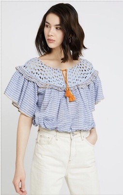 free people crochet crop top