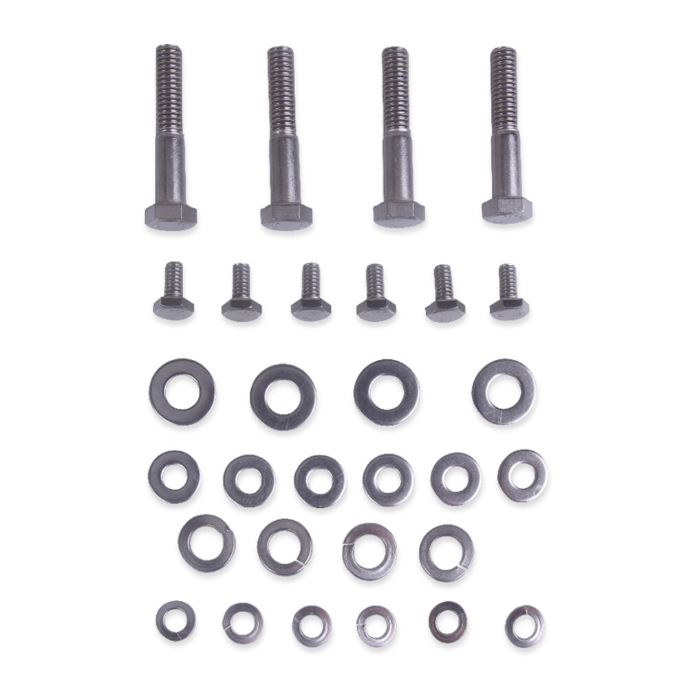 SMALL BLOCK FIT CHEVY SBC STAINLESS STEEL ENGINE BOLT KIT SET 283 305