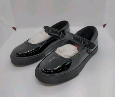 New Kickers Tovni Brouge Mary Jane School Shoes Black Size 33 EU