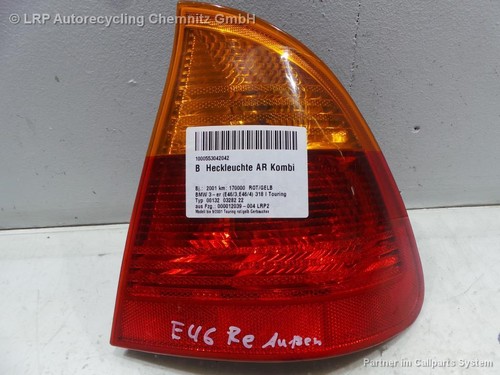 BMW E46 Touring BJ 2001 Rücklicht rechts Rückleuchte Heckleuchte Kombi