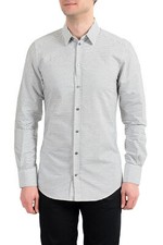 Dolce & Gabbana "Gold" Men's Black Striped Long Sleeve Dress Shirt 14.5 15.5 17