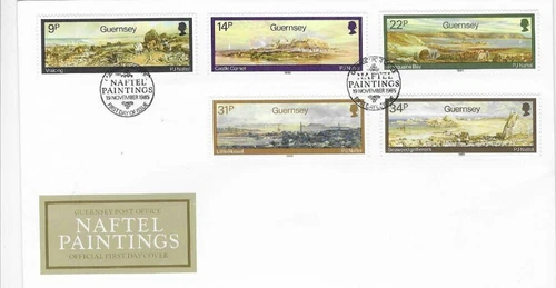 Guernsey Comm/FDC  - Naftel Paintings - Guernsey - 1985 (GU28)