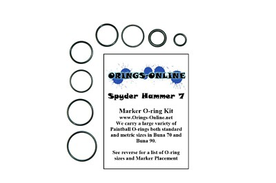 #ad #ad Spyder Hammer 7 Paintball Marker O ring Oring Kit x 2 rebuilds kits $11.85