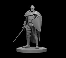 Human Male Fighter V3 Adventurer NPC 28mm Scale DND D D Tabletop Mini