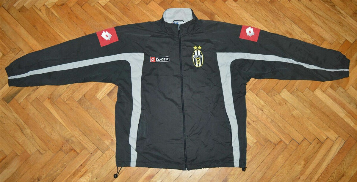 FC JUVENTUS vtg football soccer warm up LOTTO long sleeve jacket