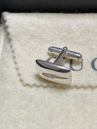 GUCCI SILVER925 Cufflinks With Box From JAPAN - Picture 3 of 18
