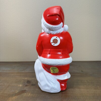 1968 Vintage Christmas Santa Claus Empire Plastic Airbrushed Blow