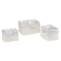 Badger Basket Claremont Bamboo Three Basket Set Badger Basket Claremont Bamboo Three Basket Set