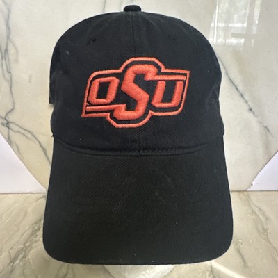 OSU Cowboys Orange Embroidered on Black Zephyr Baseball Hat Cap