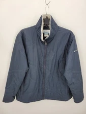 Columbia Interchange Jacket Womens Plus 1X Blue Zip Up Outdoor Outerwear Coat
