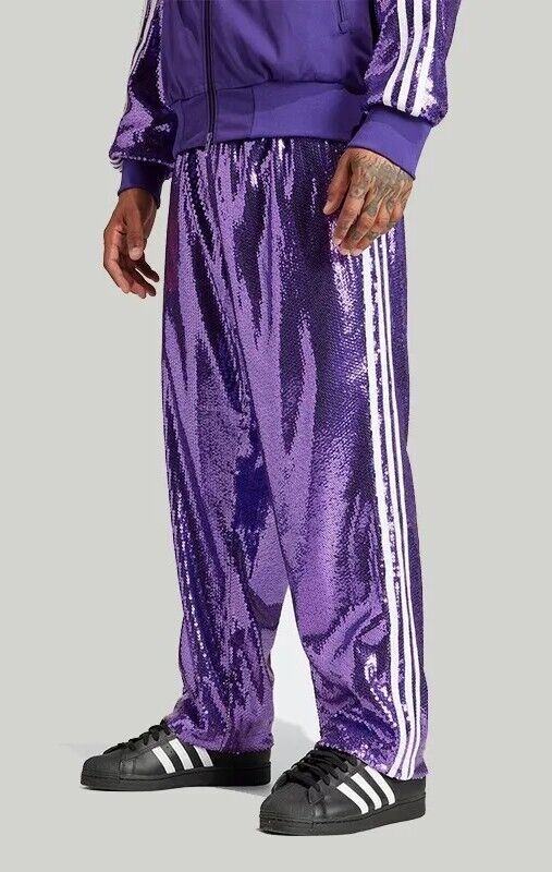 🔥Adidas x KoRn Purple Sequin Track Pants | Size SMALL | NWT 🔥Adidas x KoRn Purple Sequin Track Pants | Size SMALL | NWT