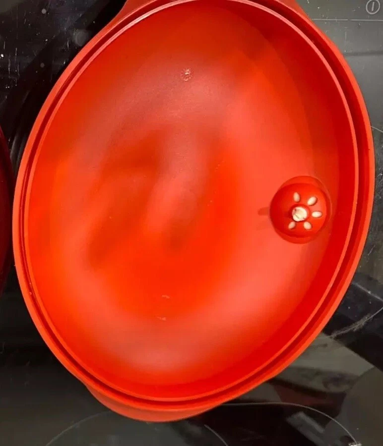 Tupperware Micro Fix , Oval, Micro-Fix 1,1l, rot , - Bild 2 von 4