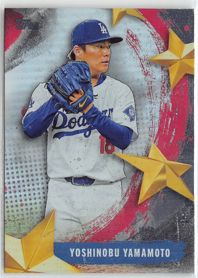 柳葉ページ 2025 Topps YOSHINOBU YAMAMOTO All Star Game Megabox /150 Dodger