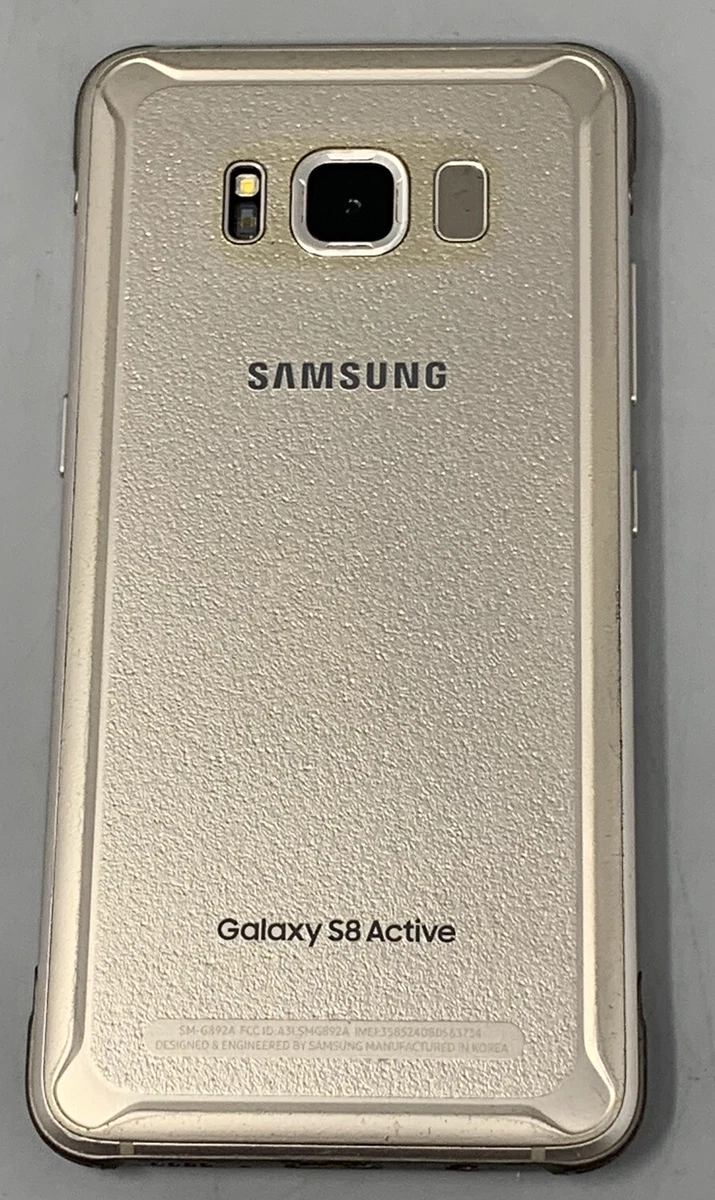 Samsung Galaxy S8 Active SM G892A Gold 64GB GSM Unlocked Smartphone Lcd Burns